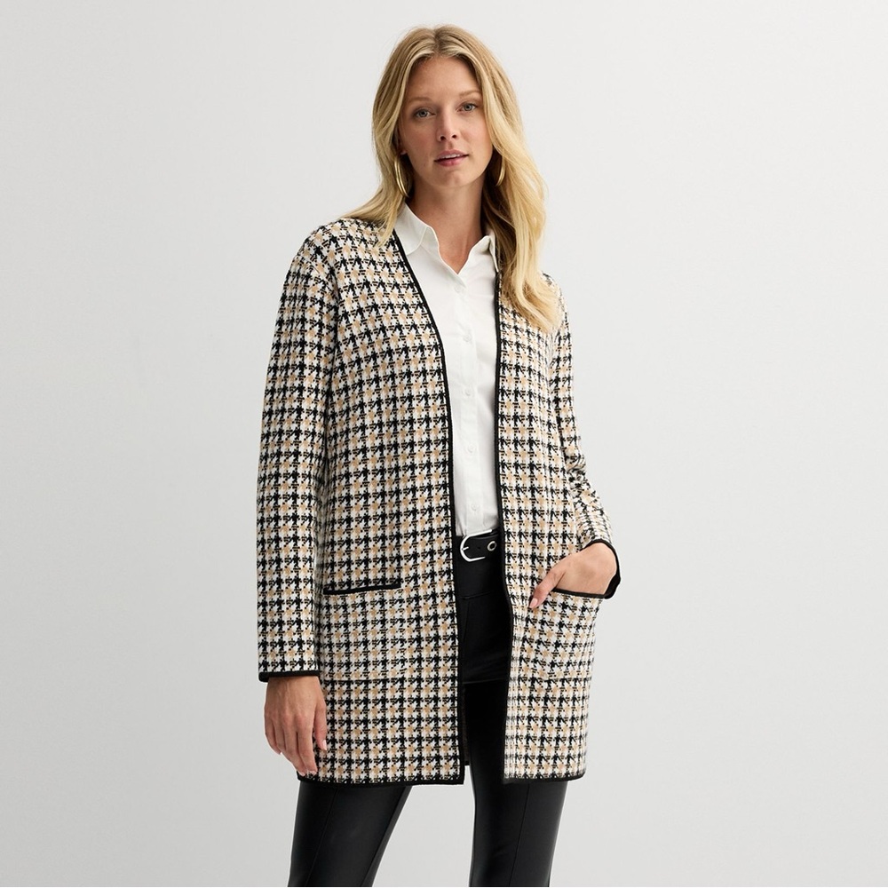 Women's Nine West Clean Collar Coatigan